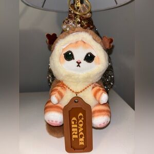 Kitty Purse Charm/Key Chain “Coach Girl”